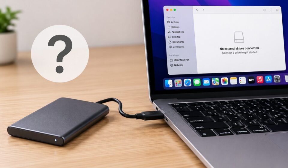 External SSD Not Showing on Mac